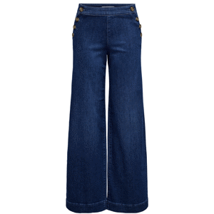 Only Madison High Waisted Button Wide Jeans